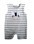 Moo Cow Applique Boy Romper